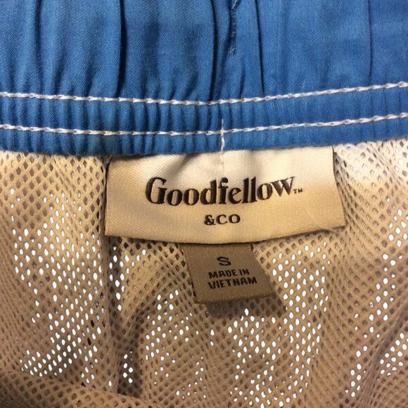 Men Goodfellow's Shorts Blue White Small SKU1 - Picture 3 of 6